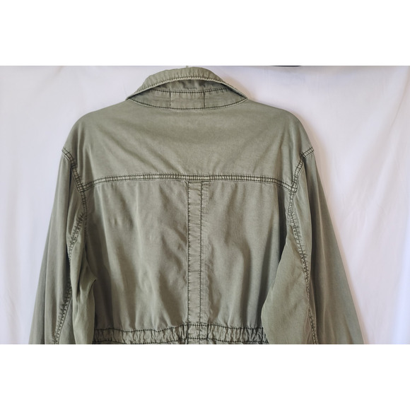Anthropologie Marrakech Geneva Anorak Green Cargo Utility Jacket Large - Picture 9 of 9